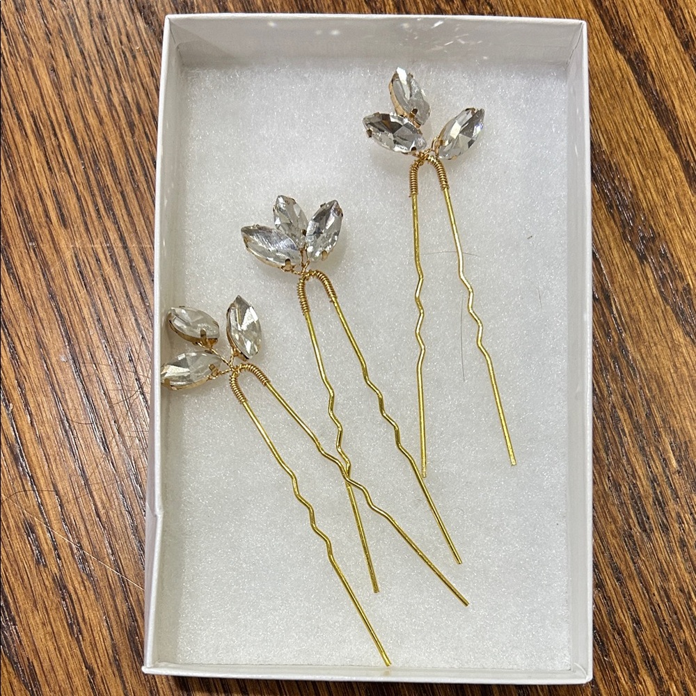 Elegant Gold and Silver Hair Pins